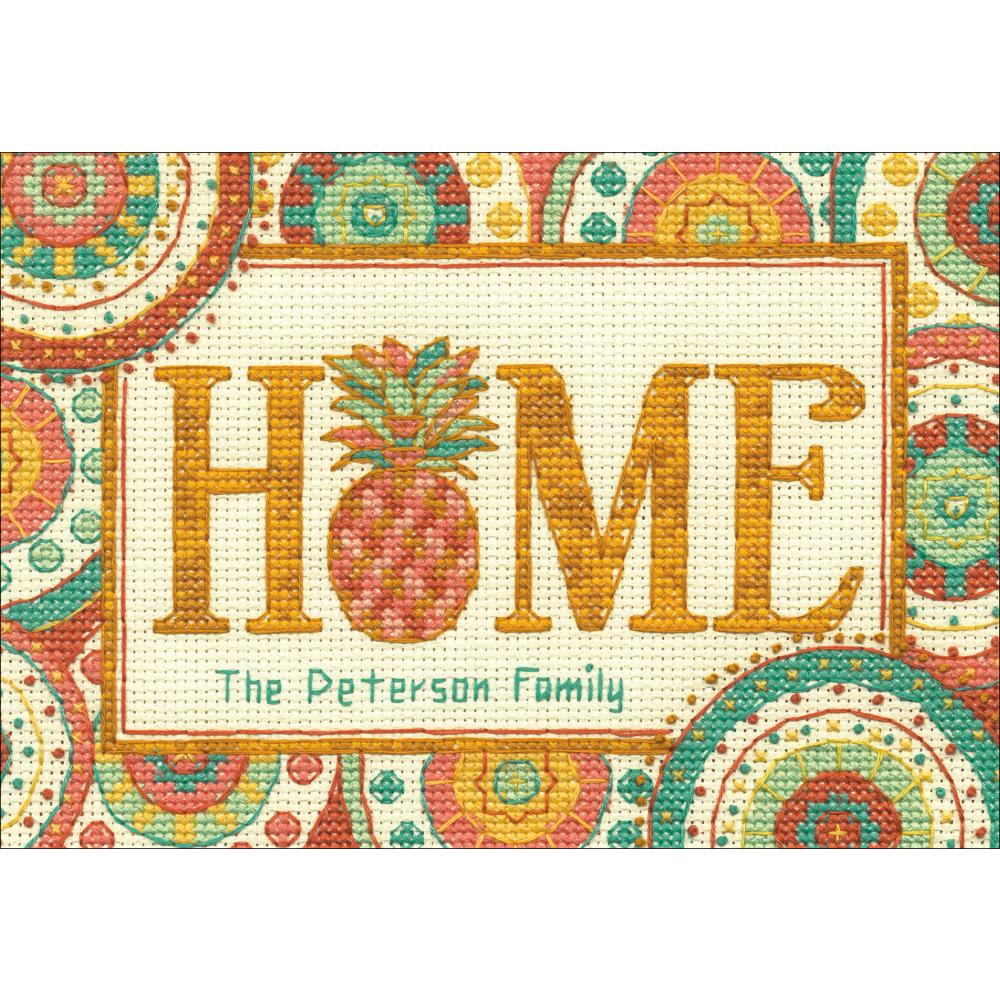 Mini Pineapple Home Counted Cross Stitch Kit